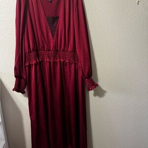 Eloquii Deep Red Elements Dress